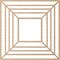 Ekena Millwork Raven Wood Fretwork Pierced Ceiling Medallion, Alder, 38"OD x 14"ID x 1/4"T CMWP38X38X0250RAAL - alternate 2